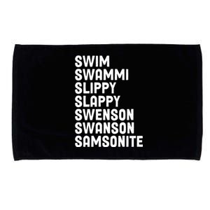 Swammi Slippy Slappy Swenson Swanson Samsonite Microfiber Hand Towel