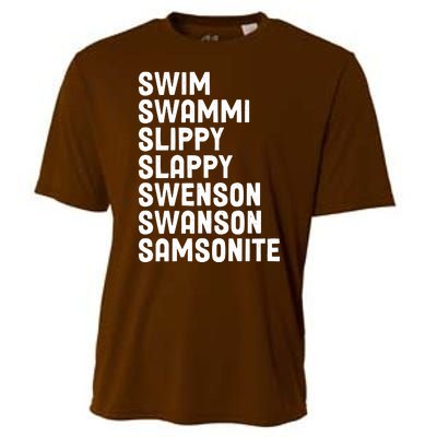 Swammi Slippy Slappy Swenson Swanson Samsonite Cooling Performance Crew T-Shirt