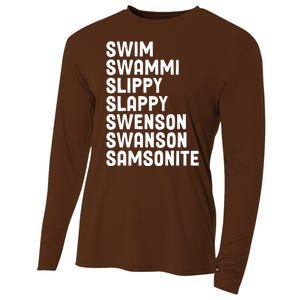 Swammi Slippy Slappy Swenson Swanson Samsonite Cooling Performance Long Sleeve Crew