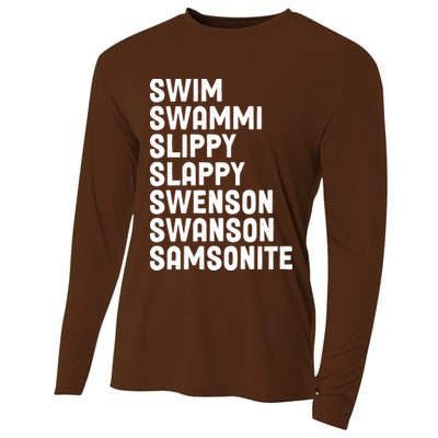 Swammi Slippy Slappy Swenson Swanson Samsonite Cooling Performance Long Sleeve Crew