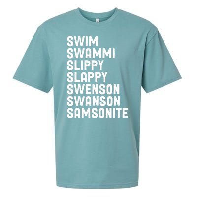 Swammi Slippy Slappy Swenson Swanson Samsonite Sueded Cloud Jersey T-Shirt