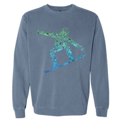 Snowboard Snowboarder Snowboarding Garment-Dyed Sweatshirt