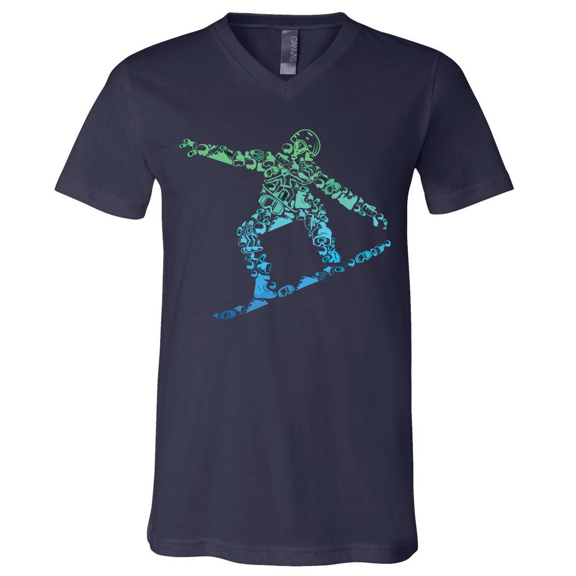 Snowboard Snowboarder Snowboarding V-Neck T-Shirt