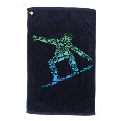 Snowboard Snowboarder Snowboarding Golf Towel