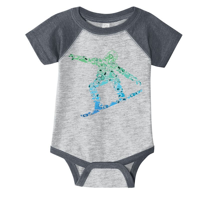Snowboard Snowboarder Snowboarding Infant Baby Jersey Bodysuit