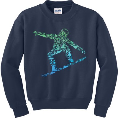 Snowboard Snowboarder Snowboarding Kids Sweatshirt