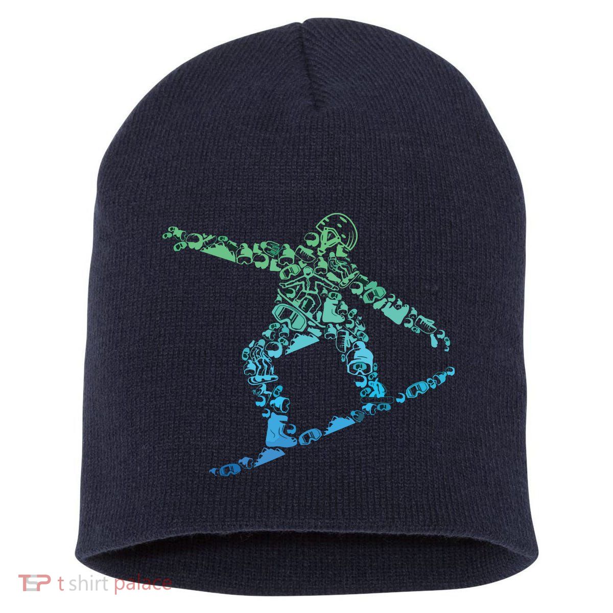 Snowboard Snowboarder Snowboarding Short Acrylic Beanie