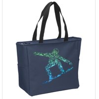 Snowboard Snowboarder Snowboarding Zip Tote Bag