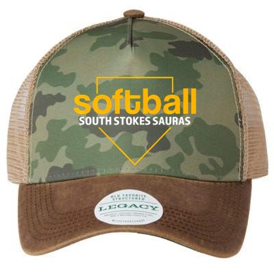 South Stokes Sauras Softball Home Plate Legacy Tie Dye Trucker Hat