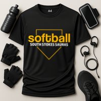 South Stokes Sauras Softball Home Plate Cooling Performance Crew T-Shirt