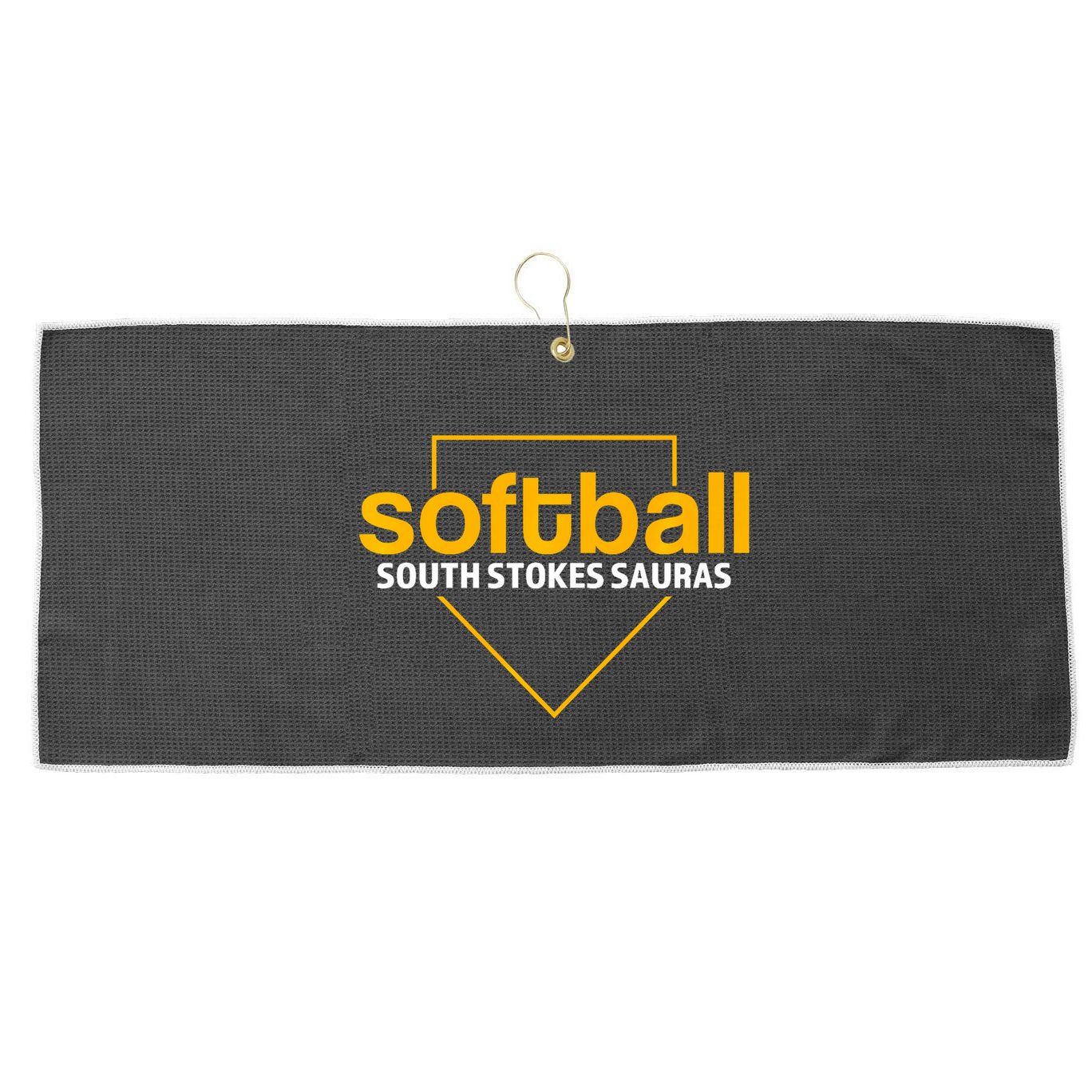 South Stokes Sauras Softball Home Plate Large Microfiber Waffle Golf Towel