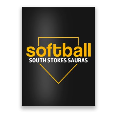 South Stokes Sauras Softball Home Plate Poster