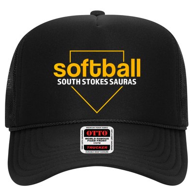 South Stokes Sauras Softball Home Plate Trucker Hat