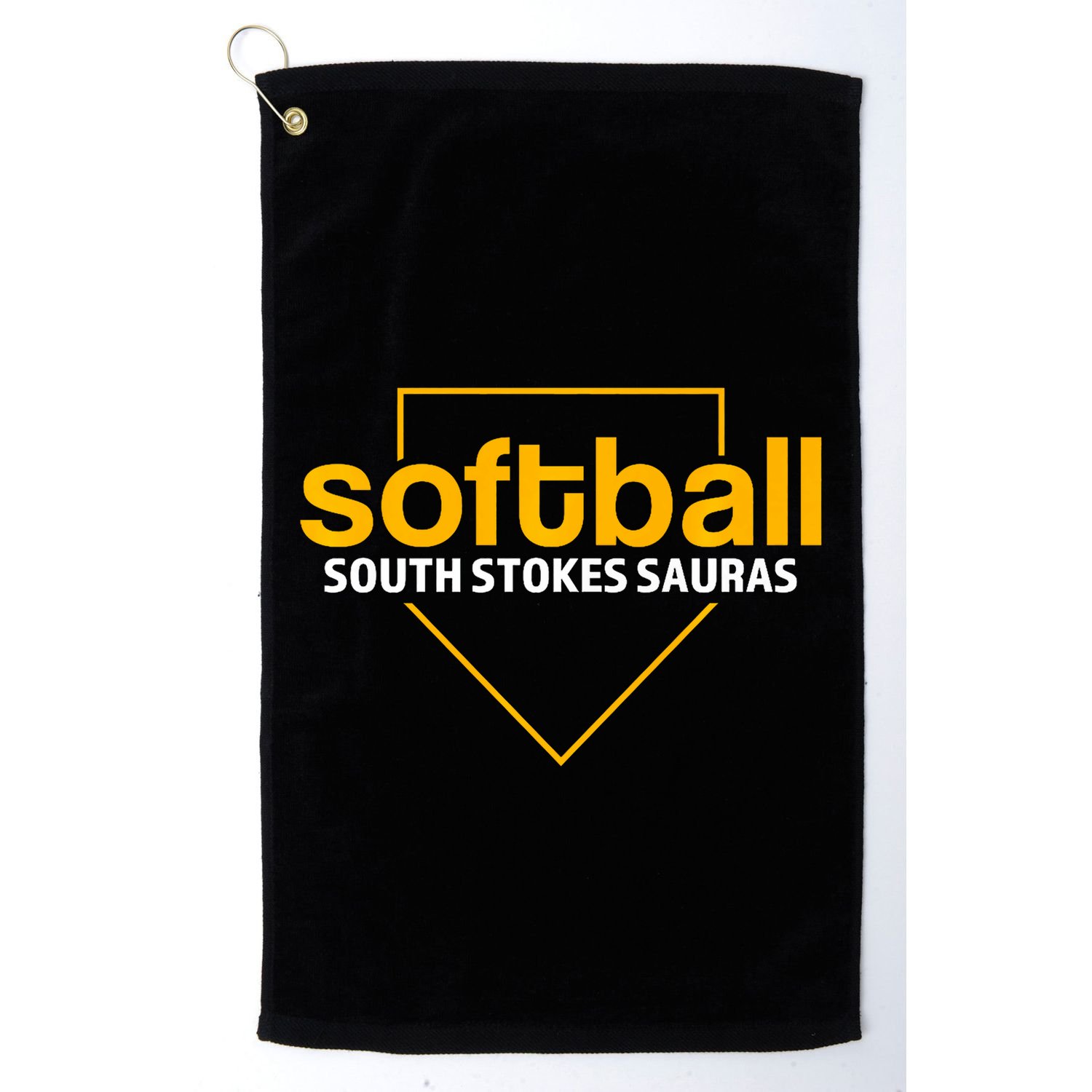 South Stokes Sauras Softball Home Plate Golf Towel