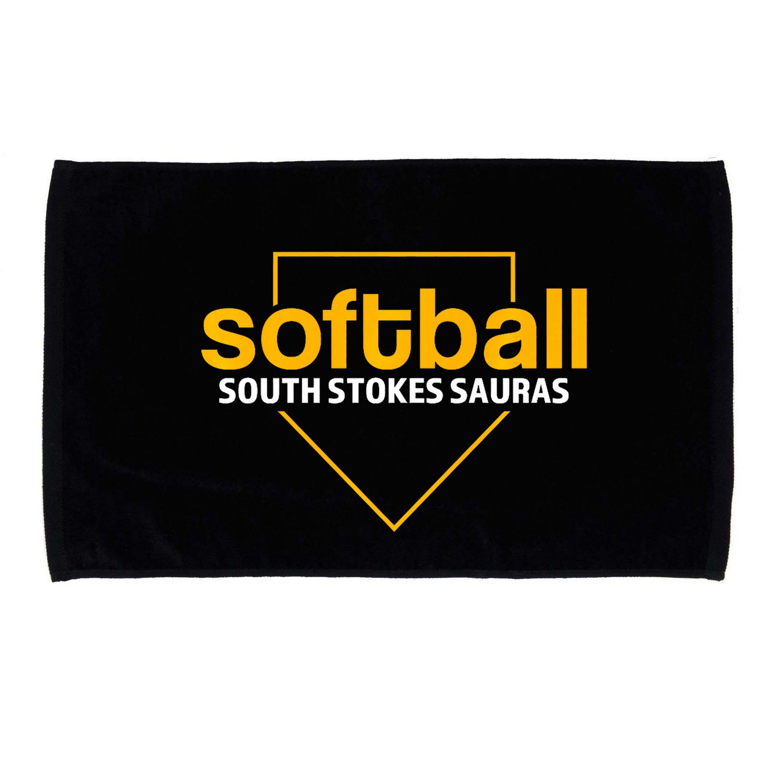 South Stokes Sauras Softball Home Plate Microfiber Hand Towel
