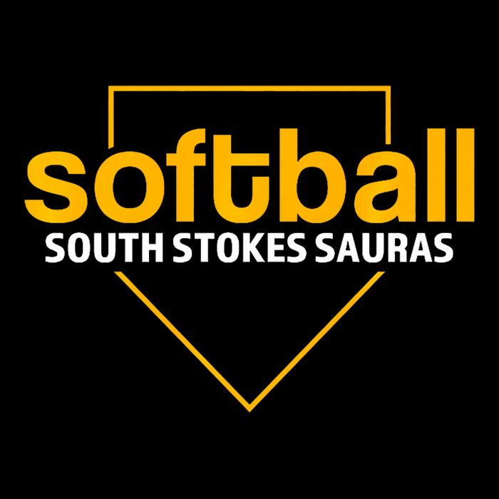 South Stokes Sauras Softball Home Plate Kids T-Shirt