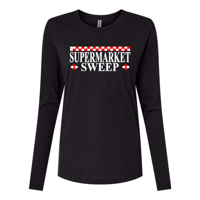 Supermarket Sweep Womens Cotton Relaxed Long Sleeve T-Shirt