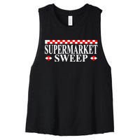 Supermarket Sweep Women's Racerback Cropped Tank