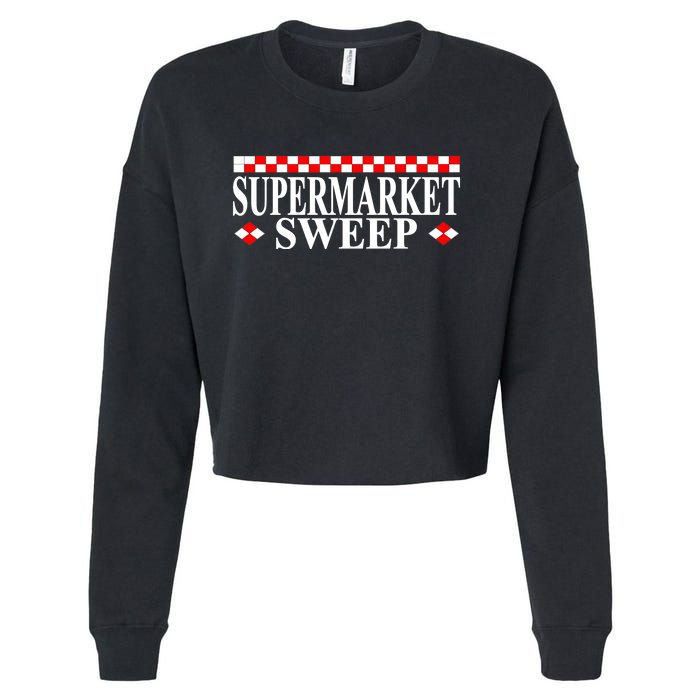 Supermarket Sweep Cropped Pullover Crew