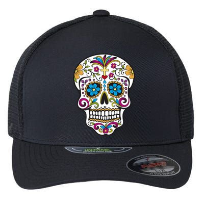 Sugar Skull Flexfit Unipanel Trucker Cap