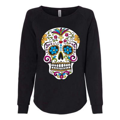 Sugar Skull Womens California Wash Sweatshirt