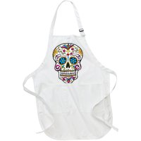 Sugar Skull Full-Length Apron With Pockets