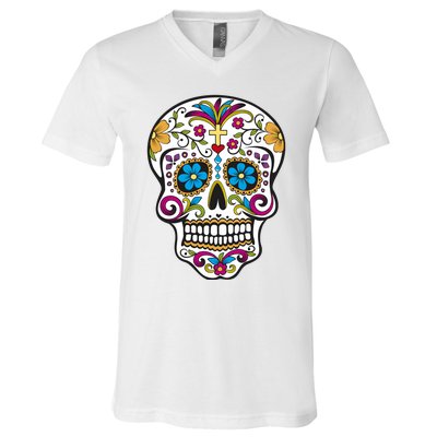 Sugar Skull V-Neck T-Shirt