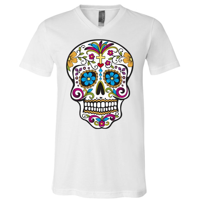 Sugar Skull V-Neck T-Shirt