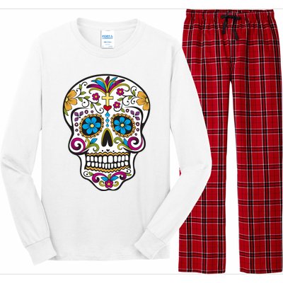 Sugar Skull Long Sleeve Pajama Set