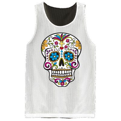 Sugar Skull Mesh Reversible Basketball Jersey Tank