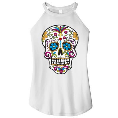 Sugar Skull Women's Perfect Tri Rocker Tank