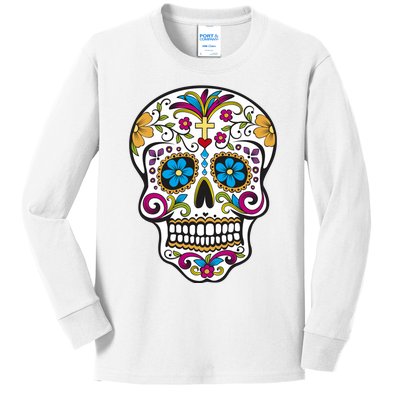 Sugar Skull Kids Long Sleeve Shirt