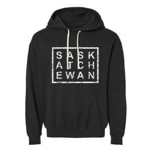 Stylish Saskatchewan Garment-Dyed Fleece Hoodie