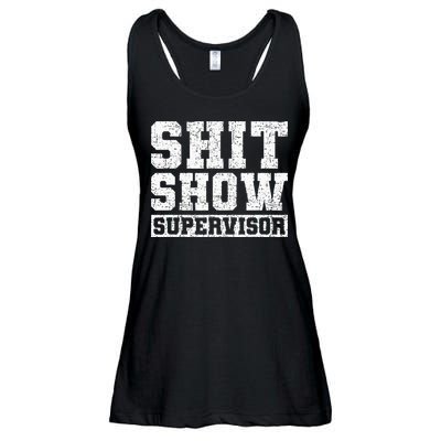 Shit Show Supervisor Funny Parent Boss Manager Teacher Gifts Ladies Essential Flowy Tank