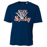 Stay Spooky Skeleton Hand Funny Halloween Spooky Season Cooling Performance Crew T-Shirt