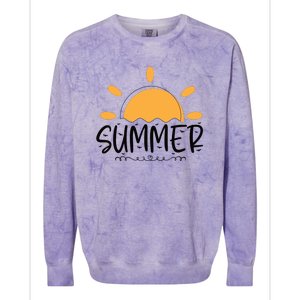 Summer Sun Sunshine Sunny Sunset Summer Time Colorblast Crewneck Sweatshirt