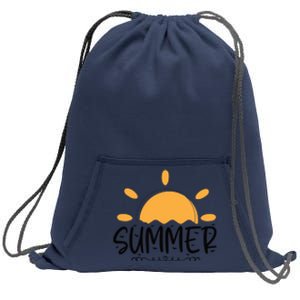 Summer Sun Sunshine Sunny Sunset Summer Time Sweatshirt Cinch Pack Bag