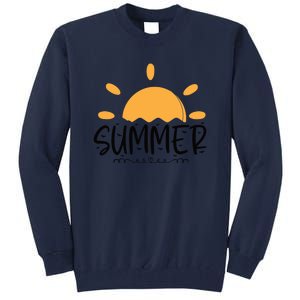 Summer Sun Sunshine Sunny Sunset Summer Time Tall Sweatshirt