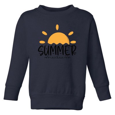 Summer Sun Sunshine Sunny Sunset Summer Time Toddler Sweatshirt