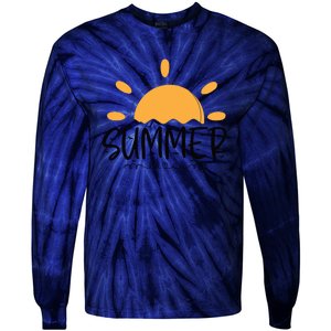 Summer Sun Sunshine Sunny Sunset Summer Time Tie-Dye Long Sleeve Shirt