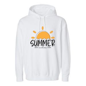 Summer Sun Sunshine Sunny Sunset Summer Time Garment-Dyed Fleece Hoodie