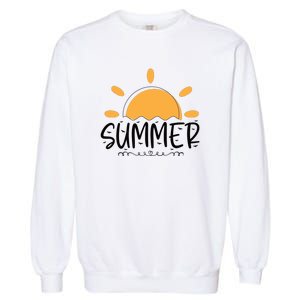 Summer Sun Sunshine Sunny Sunset Summer Time Garment-Dyed Sweatshirt