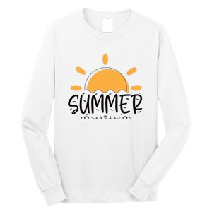 Summer Sun Sunshine Sunny Sunset Summer Time Long Sleeve Shirt