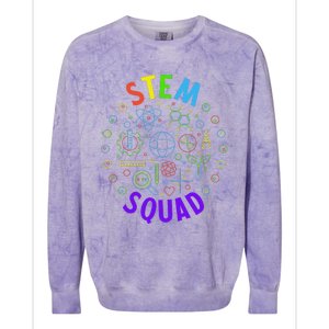 Stem Squad Science Technology Engineering And Math Colorblast Crewneck Sweatshirt