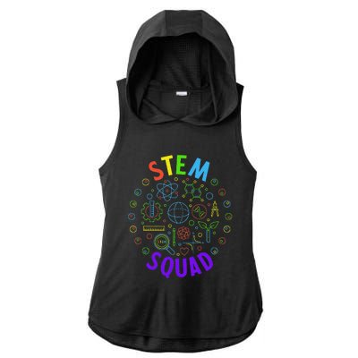 Stem Squad Science Technology Engineering And Math Ladies PosiCharge Tri-Blend Wicking Draft Hoodie Tank