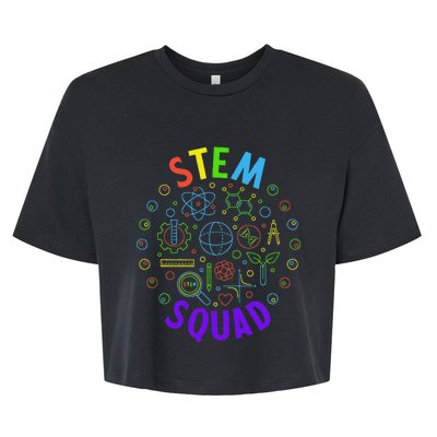 Stem Squad Science Technology Engineering And Math Bella+Canvas Jersey Crop Tee