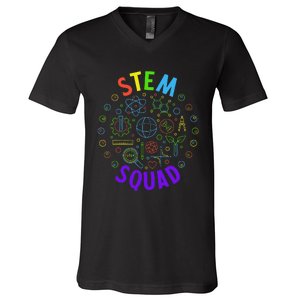 Stem Squad Science Technology Engineering And Math V-Neck T-Shirt