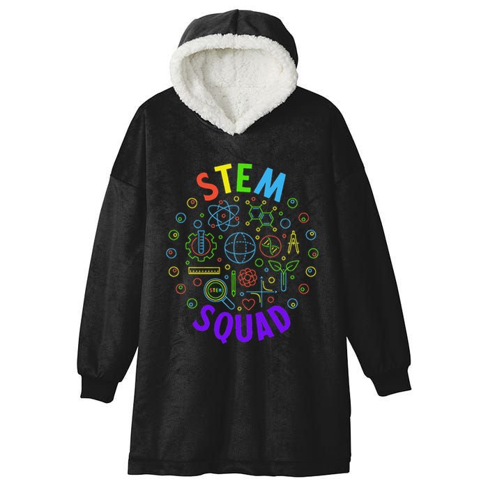 Stem Squad Science Technology Engineering And Math Hooded Wearable Blanket