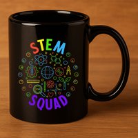 Stem Squad Science Technology Engineering And Math 11oz C Handle Ceramic Mug
