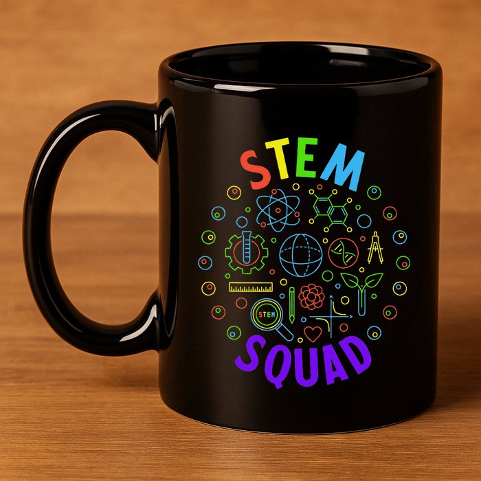 Stem Squad Science Technology Engineering And Math 11oz C Handle Ceramic Mug